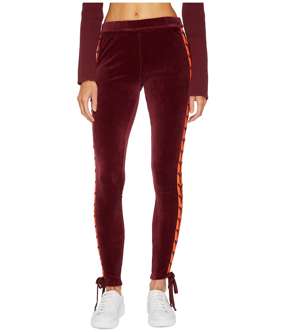 PUMA Puma x Fenty by Rihanna Velour Lacing Tights (Tawny Port) Women