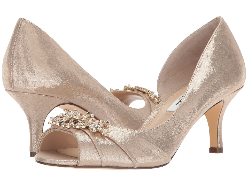 Nina Cyrene (Taupe Reflective Suedette) High Heels
