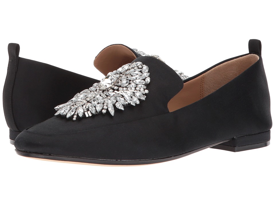 Badgley Mischka Salma (Black Satin) Women