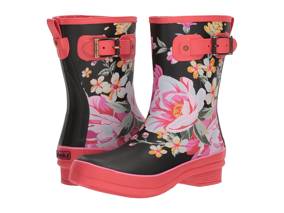 Chooka Hilde Mid Rain Boots (Fuchsia) Women