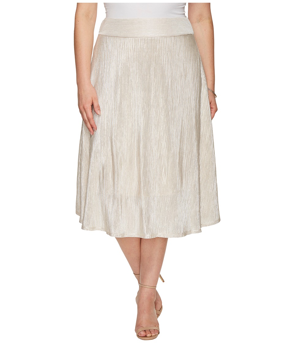 Kiyonna Kiss Me At Midnight Skirt (Moonbeam) Women