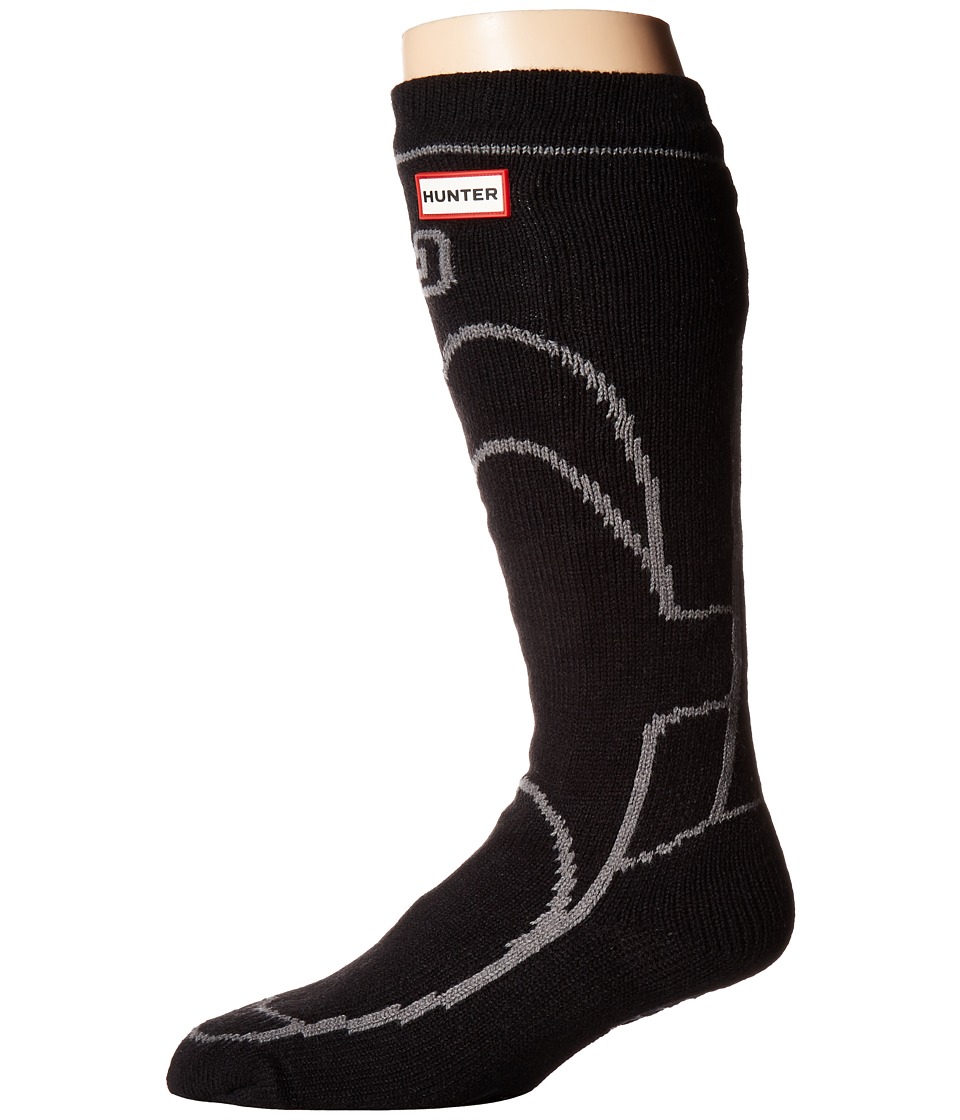 Hunter Original Boot Slipper Socks (Black) Crew Cut Socks Shoes