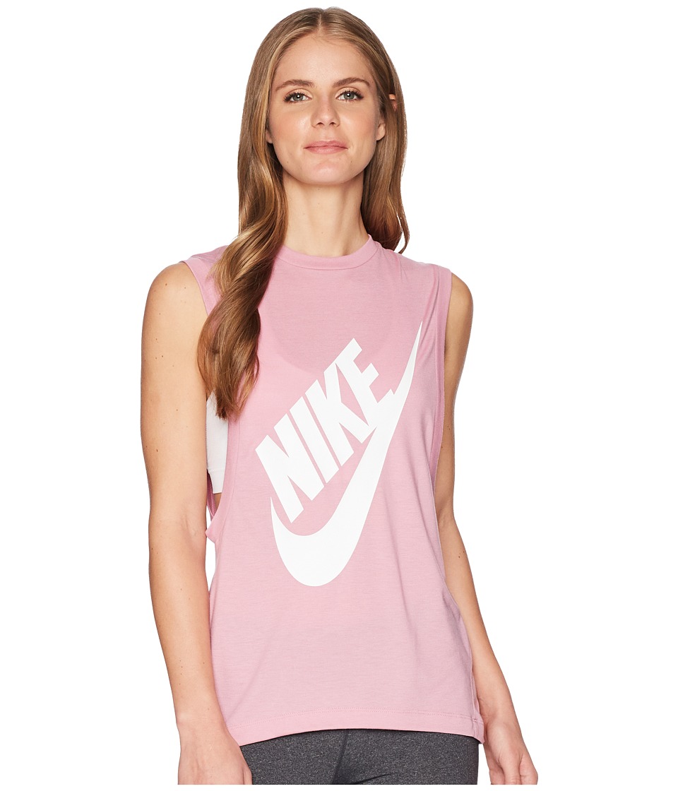 Nike Sportswear Essential Seasonal Tank Top (Elemental Pink/White) Women