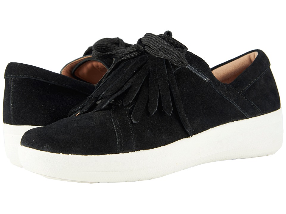 FitFlop F-Sporty II Lace-Up Fringe Sneakers (Black) Women