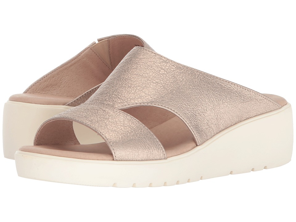 Johnston & Murphy Carly (Champagne Metallic Leather) Women