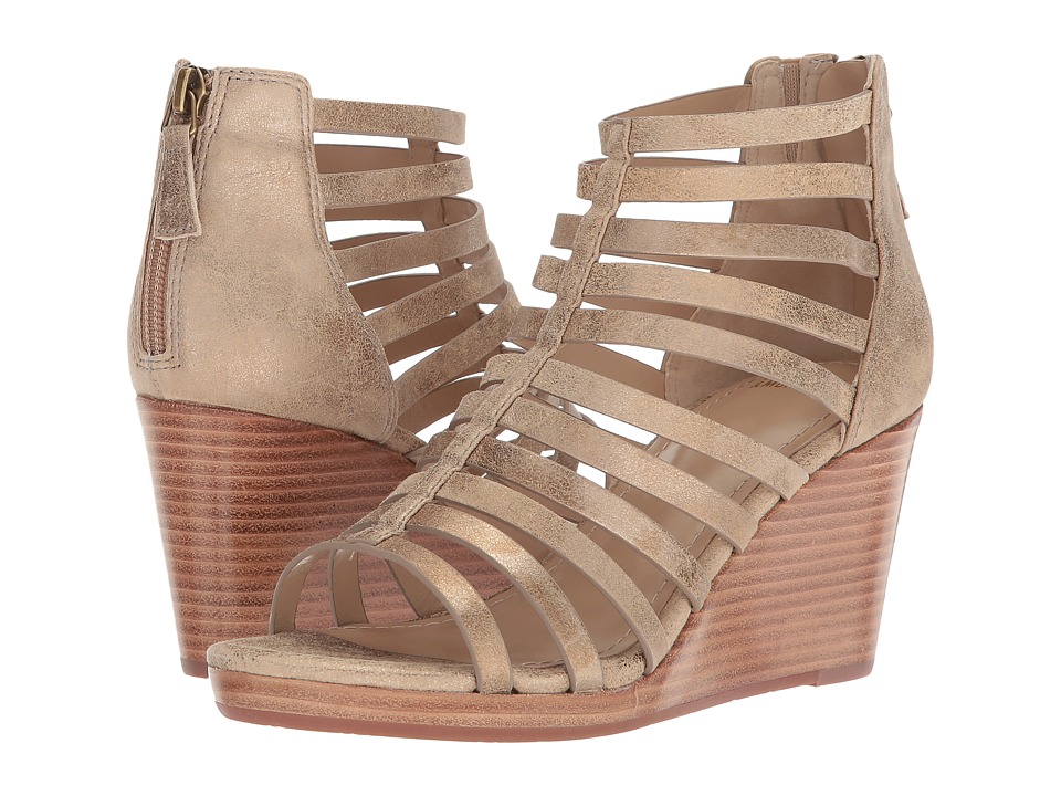 Johnston & Murphy Geneva (Gold Metallic Suede) Women