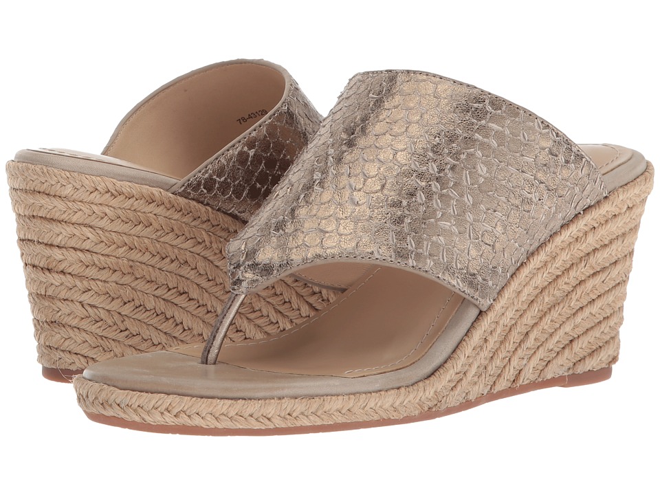 Johnston & Murphy Gretchen (Light Pewter Metallic Snake Print Leather) Women