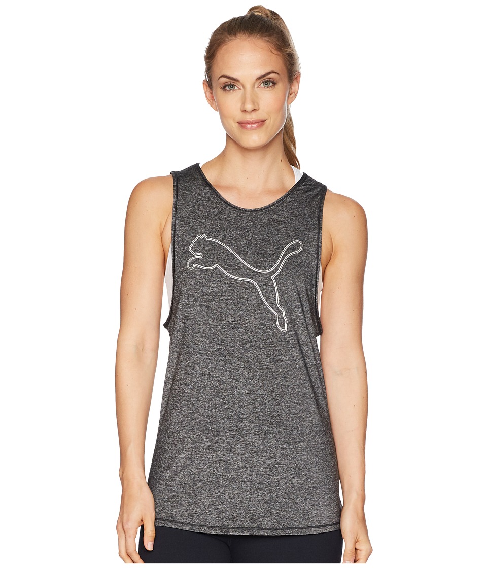 PUMA Oceanaire Logo Tank Top (Puma Black Heather) Women