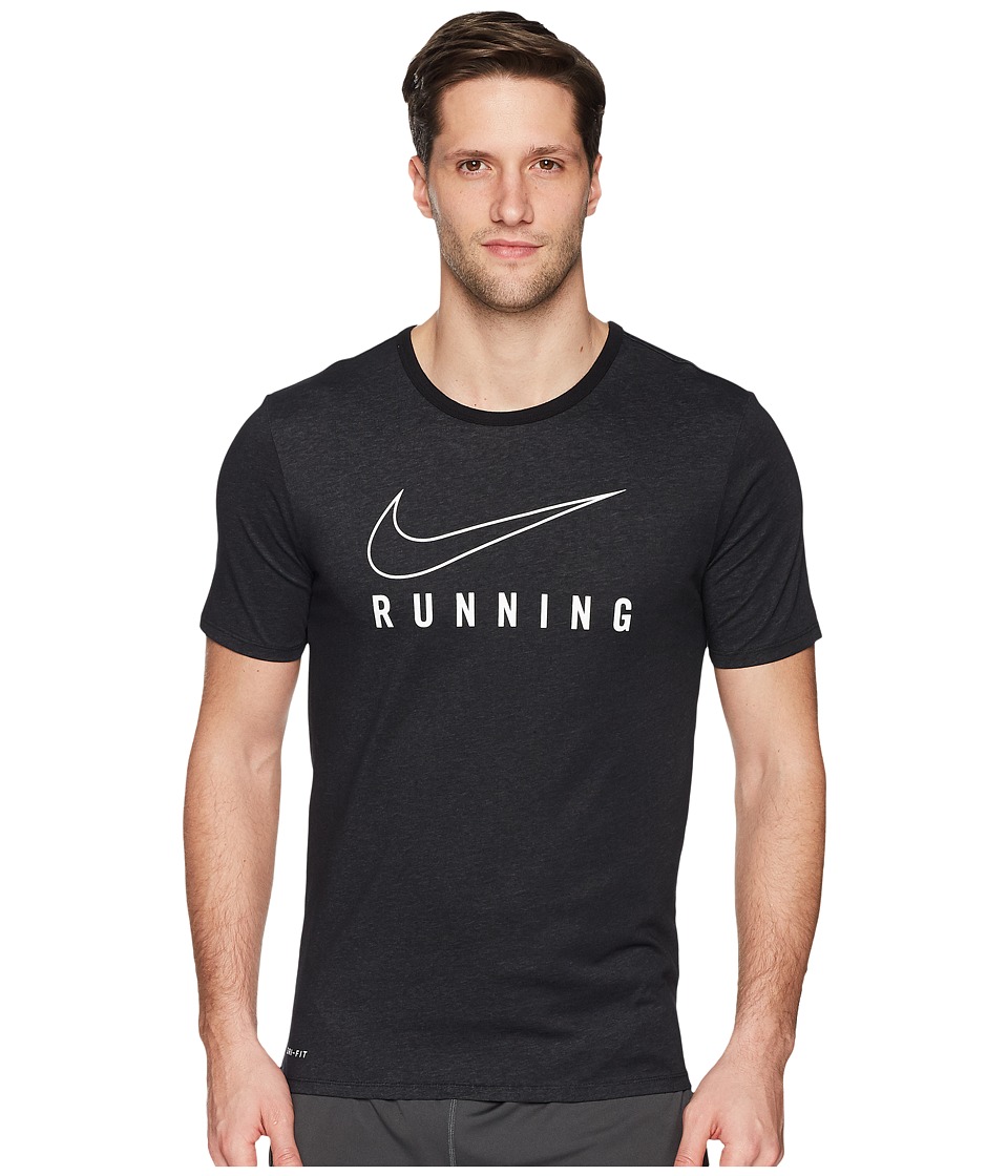 Nike Dry Tee Dri-FITtm STMT Brand Mark (Black/White) Men
