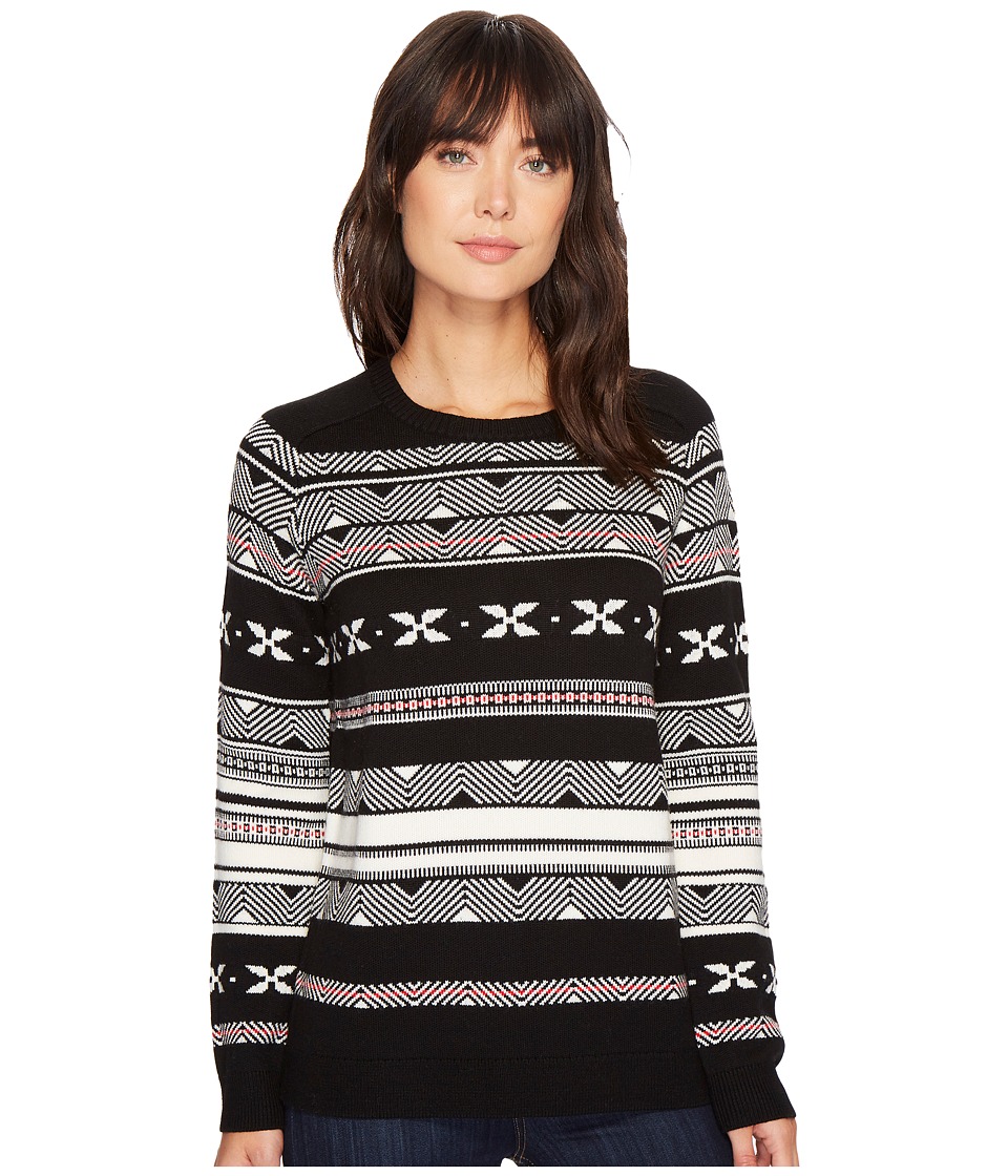 Pendleton Fair Isle Merino Crew Neck (Black Multi) Women