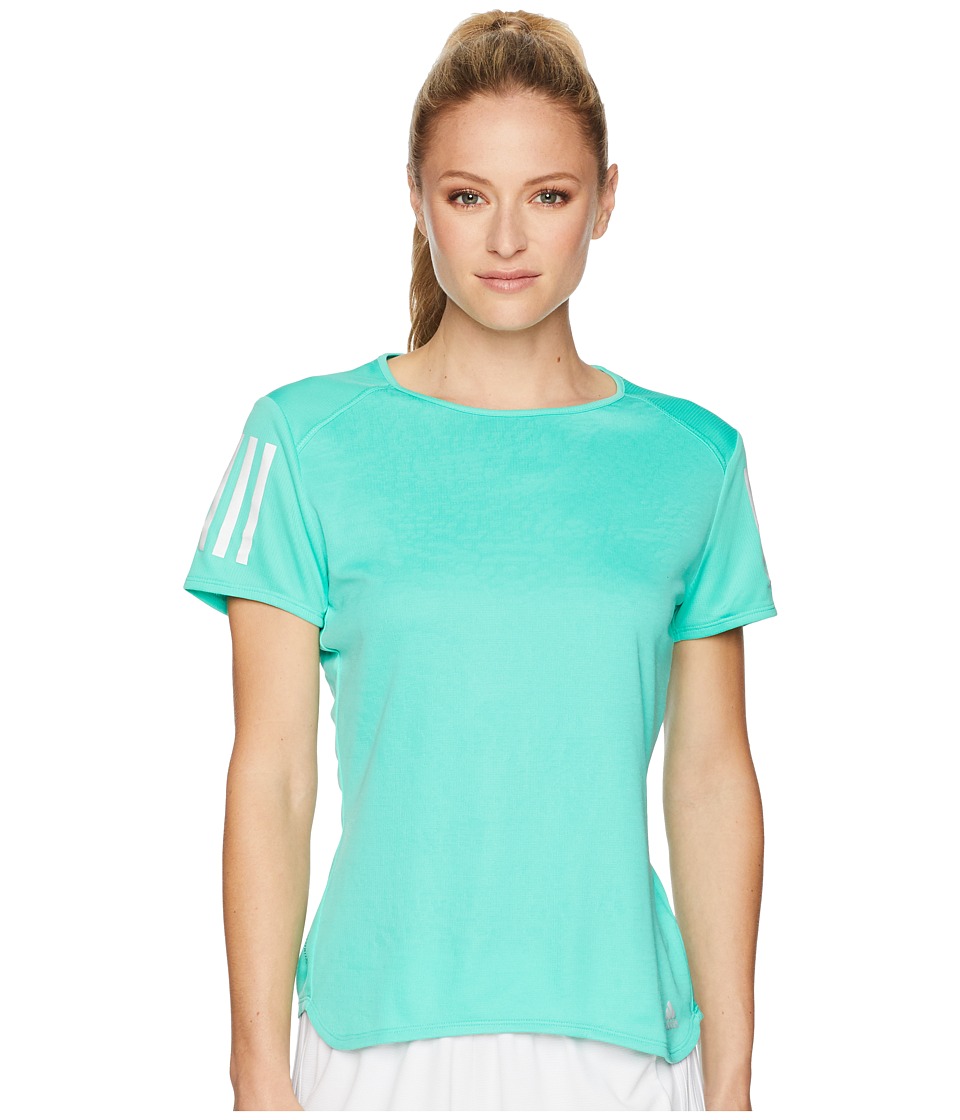 adidas Response Short Sleeve Tee (High-Res Green) Women
