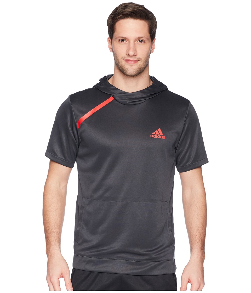 adidas Sport Shooter Tee with Hoodie (Carbon S18) Men