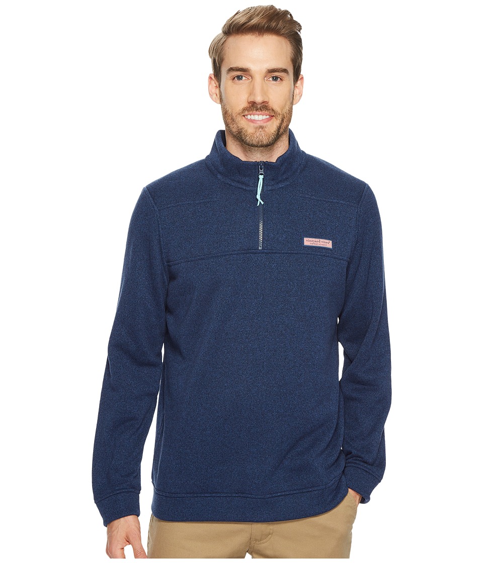 Vineyard Vines Sweater Fleece Shep Shirt (Deep Bay) Men