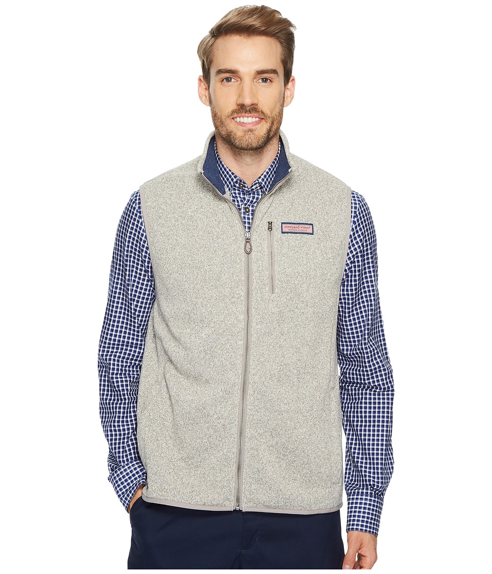 Vineyard Vines Dressy Sweater Fleece Vest (Pebble) Men