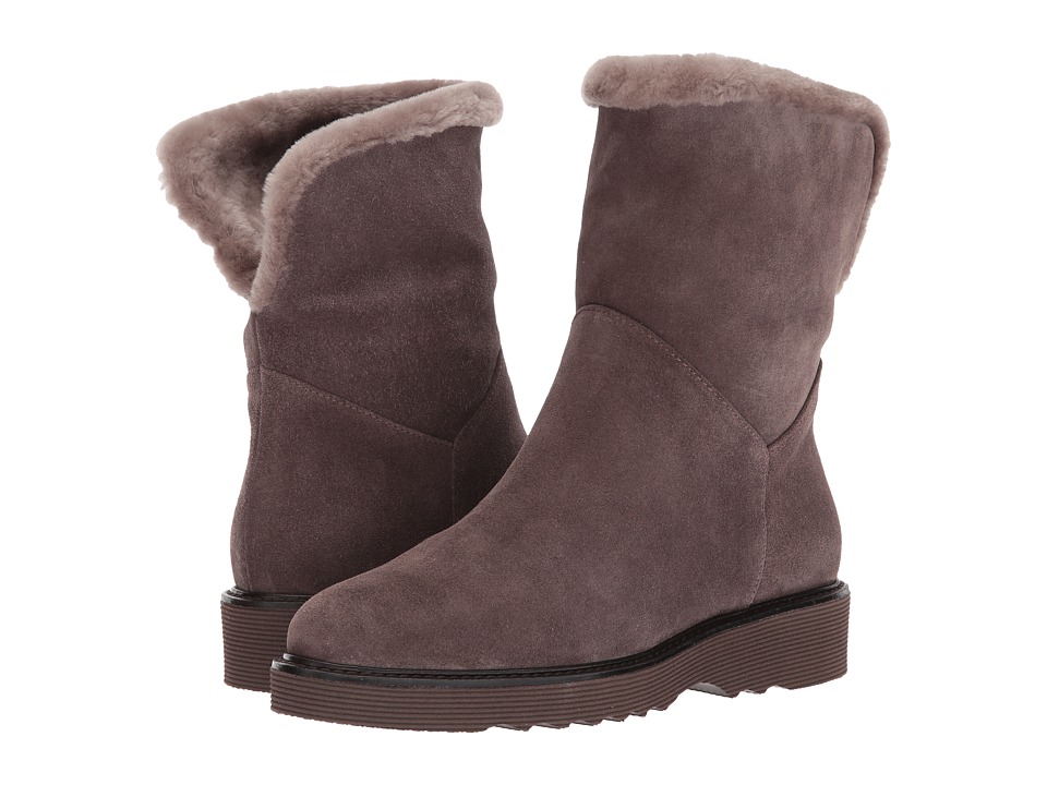 Aquatalia Kimberly (Anthracite Suede/Shearling) Women