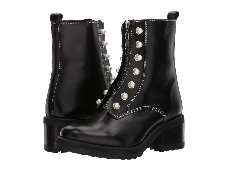 Steve Madden Granite (Black Leather) Women