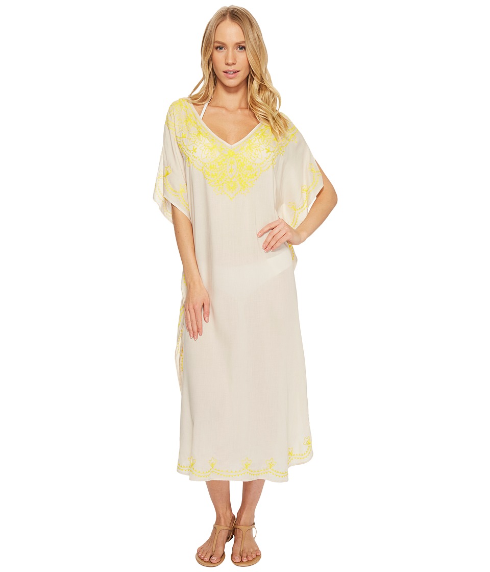 Echo Design Embroidered Maxi Caftan (Stone) Women