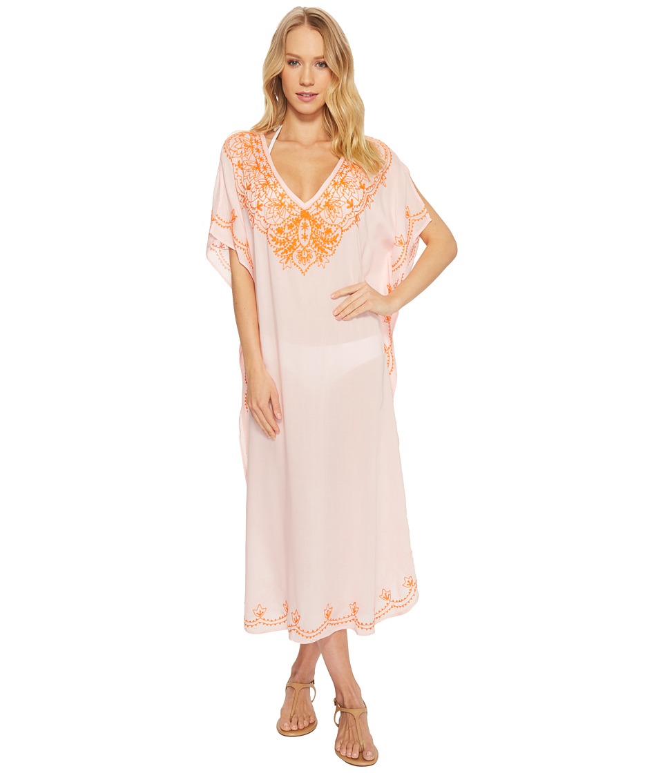Echo Design Embroidered Maxi Caftan (Rose Pink) Women