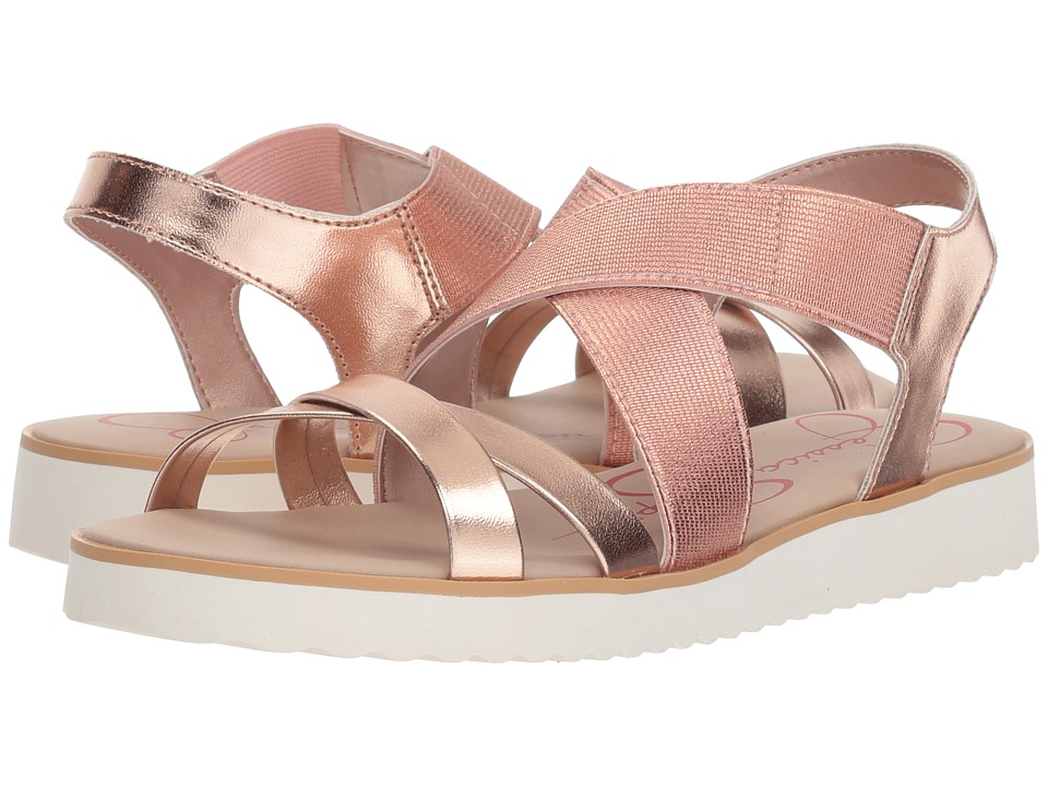 Jessica Simpson Kids Jaycie (Little Kid/Big Kid) (Rose Gold Metallic) Girls Shoes