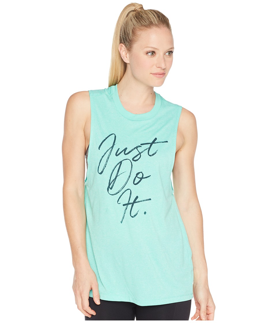 Nike Dry Tank Top Legend Muscle JDI (Light Menta/White/Heather) Women