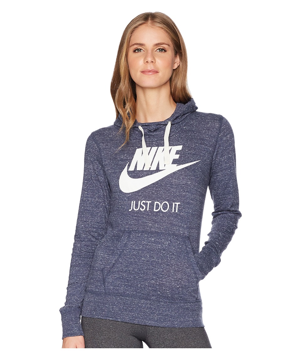 Nike Sportswear Gym Vintage HBR Hoodie (Thunder Blue/Sail) Women
