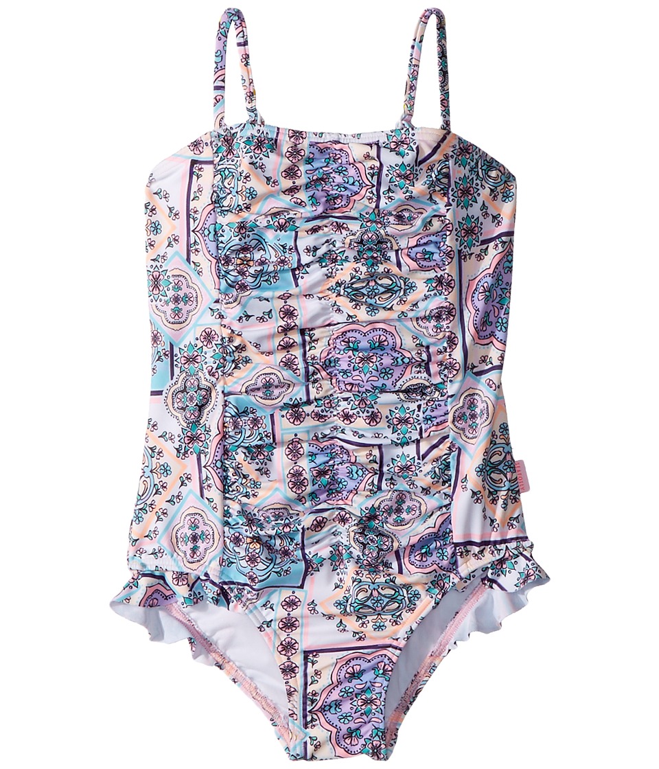 Seafolly Kids Candy Pop Ruched Tube Tank One-Piece (Toddler/Little Kids) (Multi) Girl