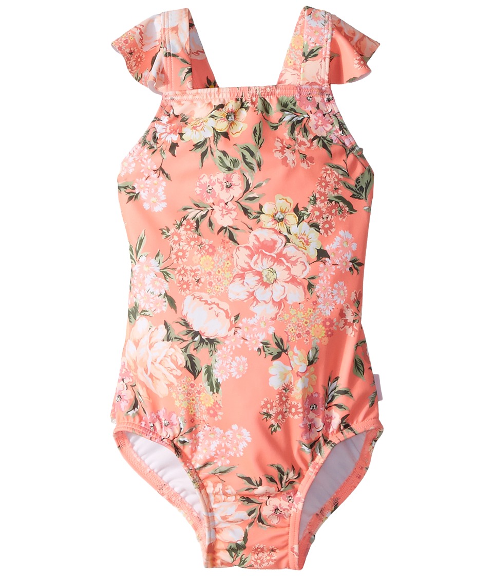 Seafolly Kids Forget Me Not Ruffle Tank One-Piece (Infant/Toddler/Little Kids) (Blossom Pink) Girl