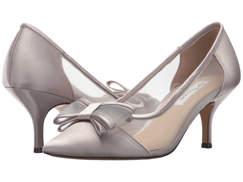 Nina Bianca (Silver Crystal Satin/Mesh) Women