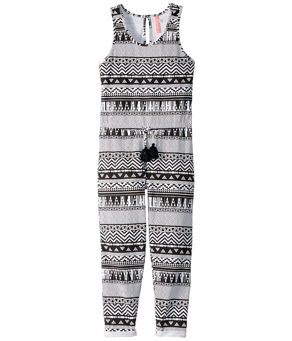 Seafolly Kids Jungle Geo Jumpsuit Cover-Up (Big Kids) (Black/White) Girl