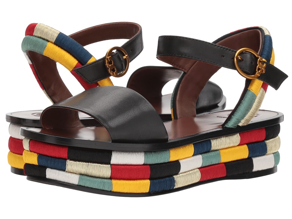 Tory Burch Camilla 40mm Platform Sandal (Black) Women