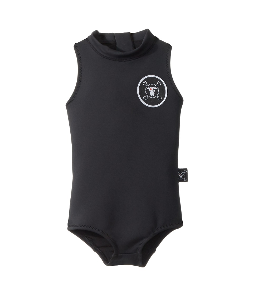 Nununu Sleeveless Scuba Swimsuit (Toddler/Little Kids) (Black) Girl