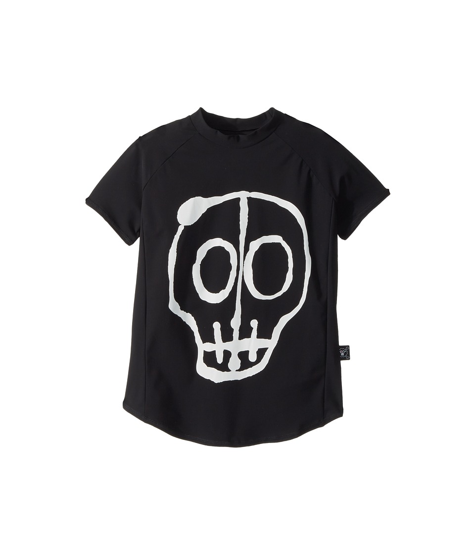 Nununu Skull Mask Rashguard (Little Kids/Big Kids) (Black) Boy