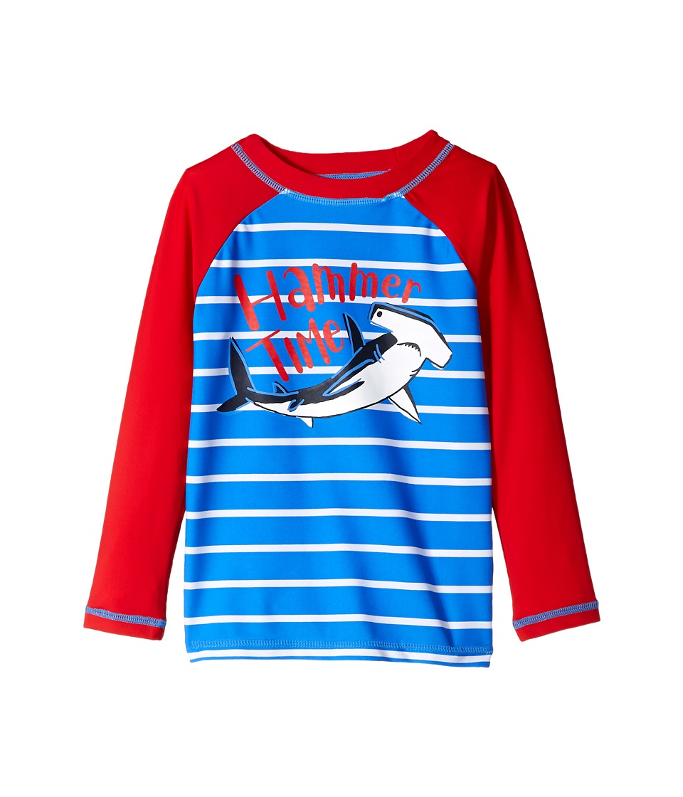 Hatley Kids Hammerhead Shark Long Sleeve Rashguard (Toddler/Little Kids/Big Kids) (Blue) Boy