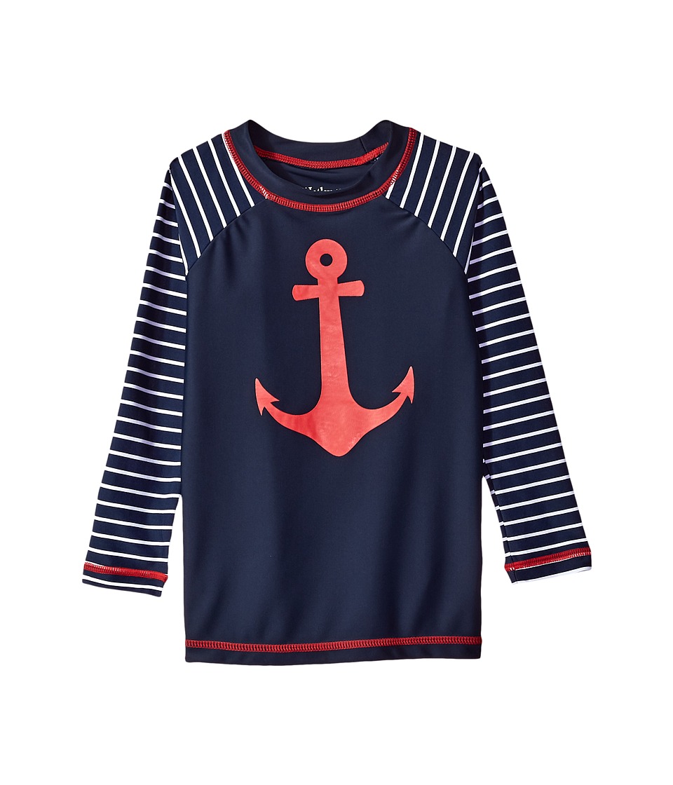 Hatley Kids Sea Anchors Long Sleeve Rashguard (Toddler/Little Kids/Big Kids) (Blue) Boy