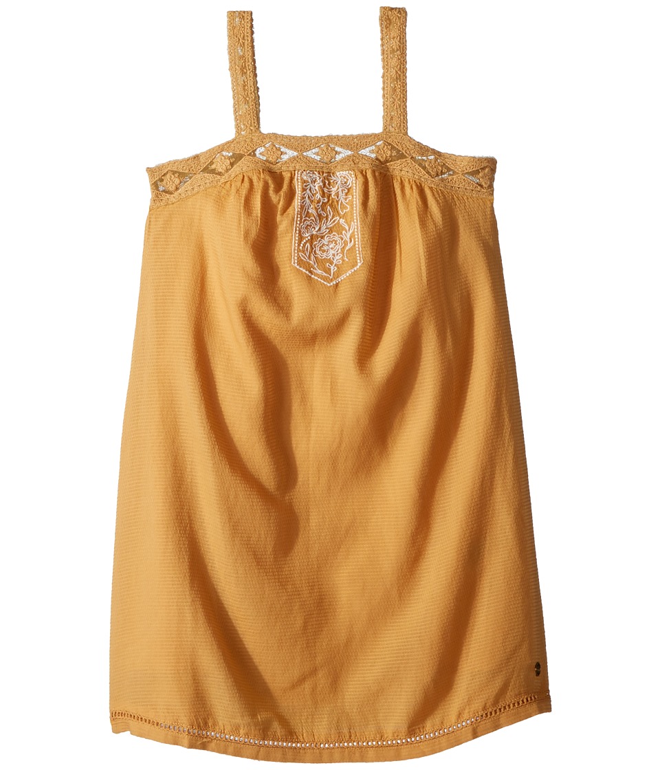 Roxy Kids Miss Your Smile Dress (Big Kids) (Oak Buff) Girl
