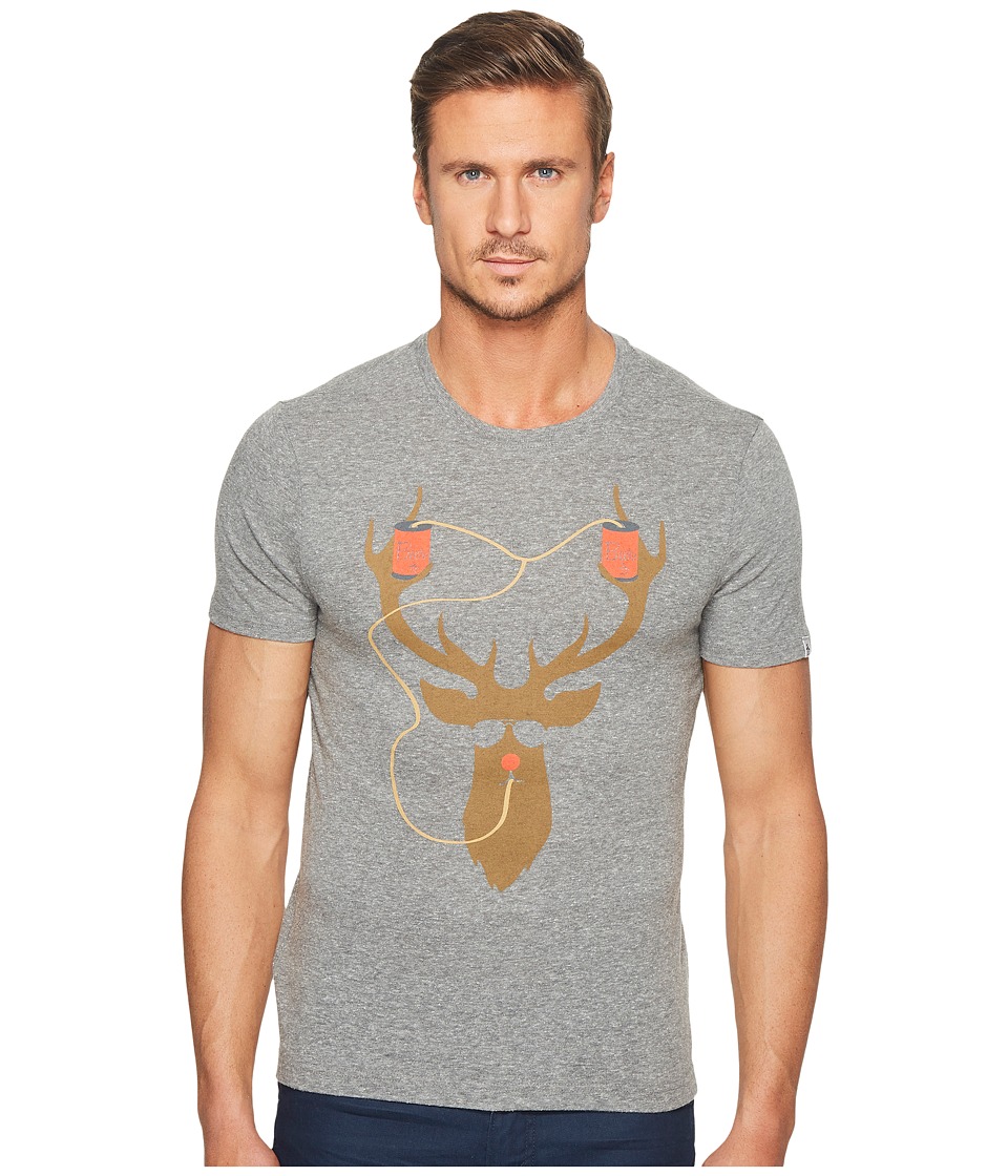 UPC 740670183008 product image for Original Penguin - Short Sleeve Beer Deer Tee (Athletic Grey Heather) Men's T Sh | upcitemdb.com