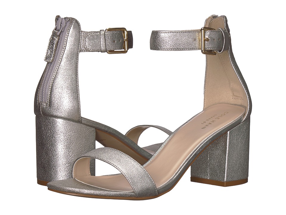 Cole Haan Clarette Sandal II (Silver Leather) Women