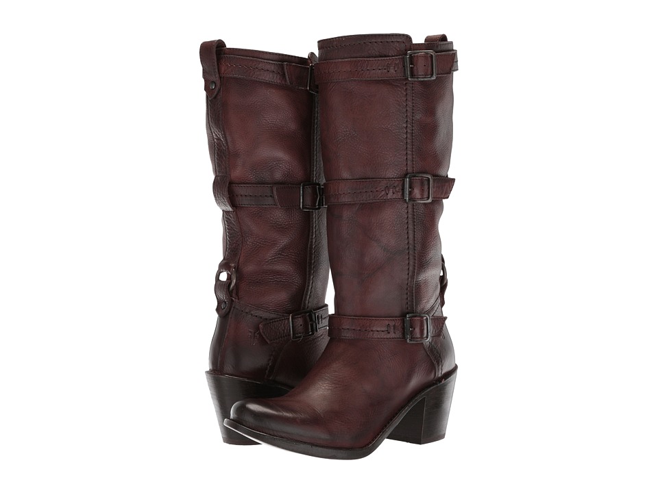 Frye Carmen 3 Strap (Dark Brown 2) Women