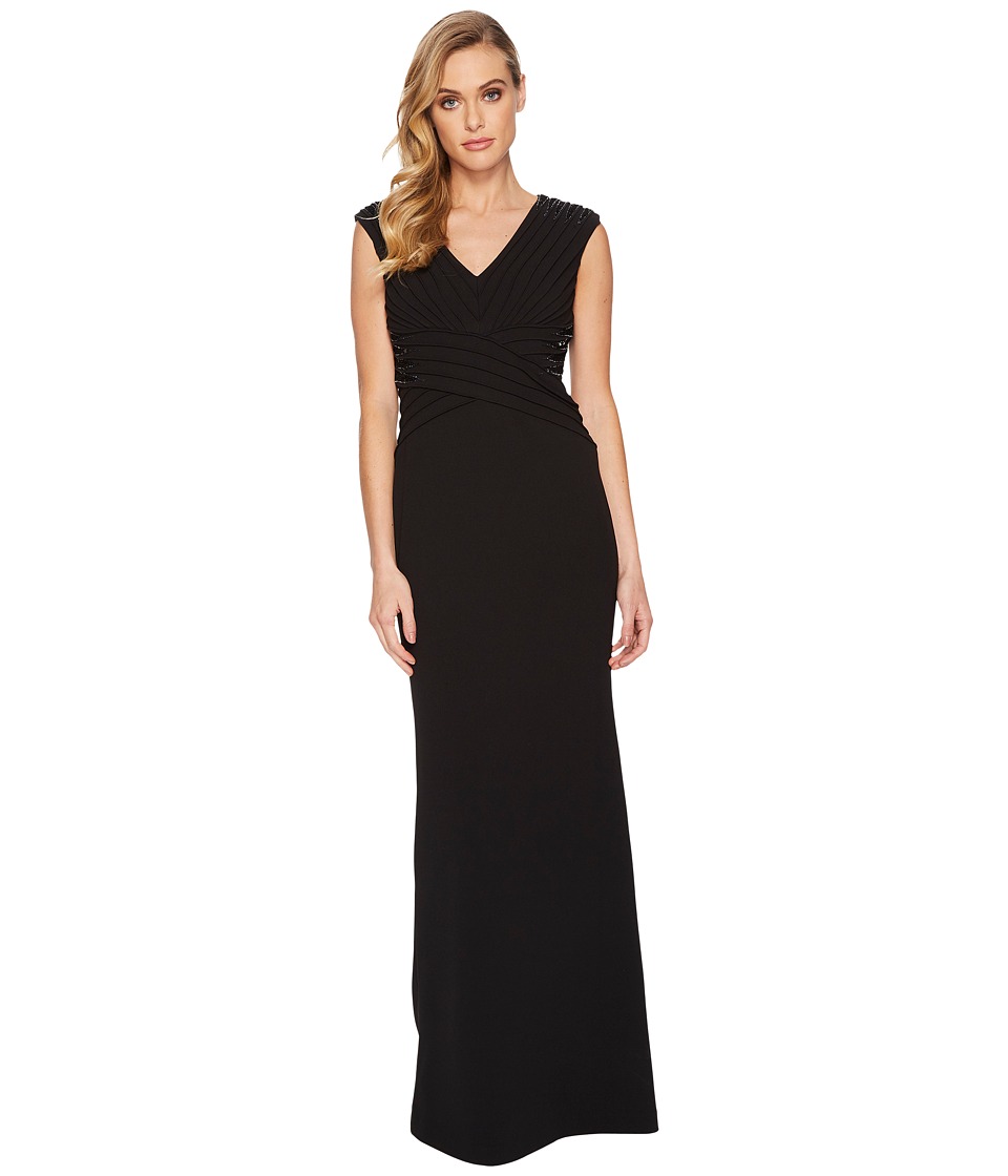 black slim gown