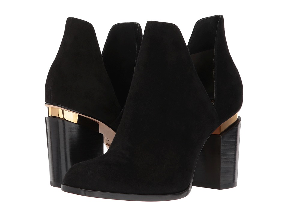 Donna Karan Astor Ankle Boot (Black Goat Suede) Women