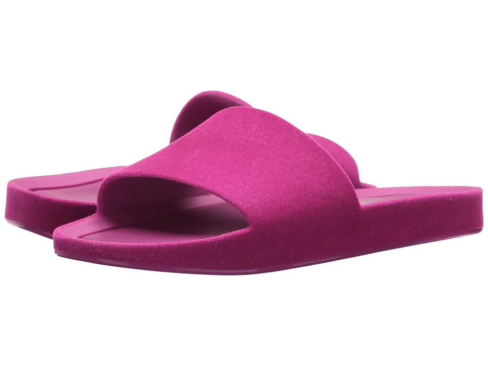 Melissa Shoes Beach Slide III (Flocked Pink Felt) Women