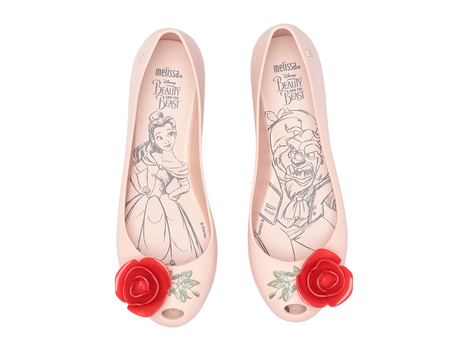 Melissa Shoes Ultragirl + Beauty and the Beast (Pink/Red) Women