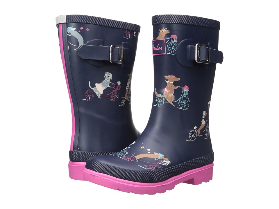 Joules Kids Printed Welly Rain Boot (Toddler/Little Kid/Big Kid) (Dark Animal) Girls Shoes