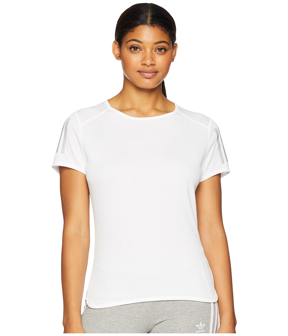 adidas Response Short Sleeve Tee (White) Women