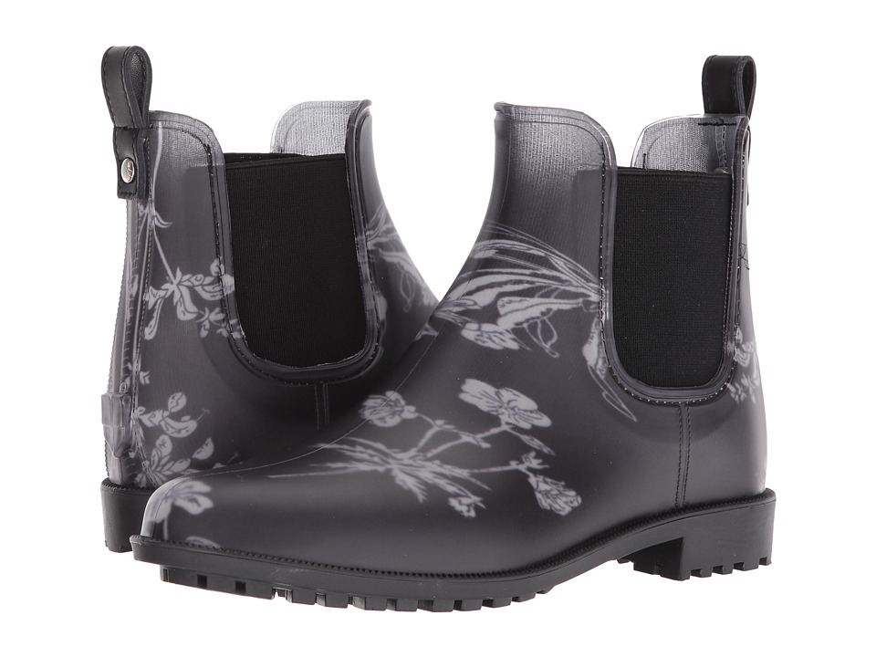 Joules Rockingham Chelsea Boot (Black Botanical Rubber) Women