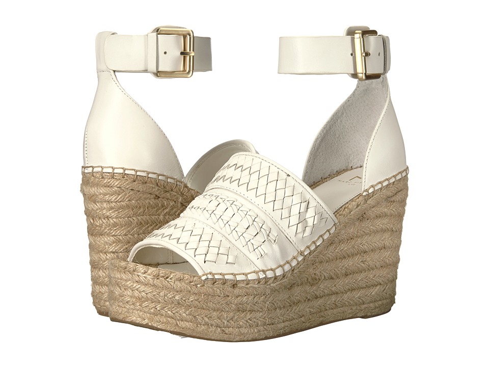Marc Fisher LTD Alina Espadrille Wedge (Ivory Multi Leather) Women