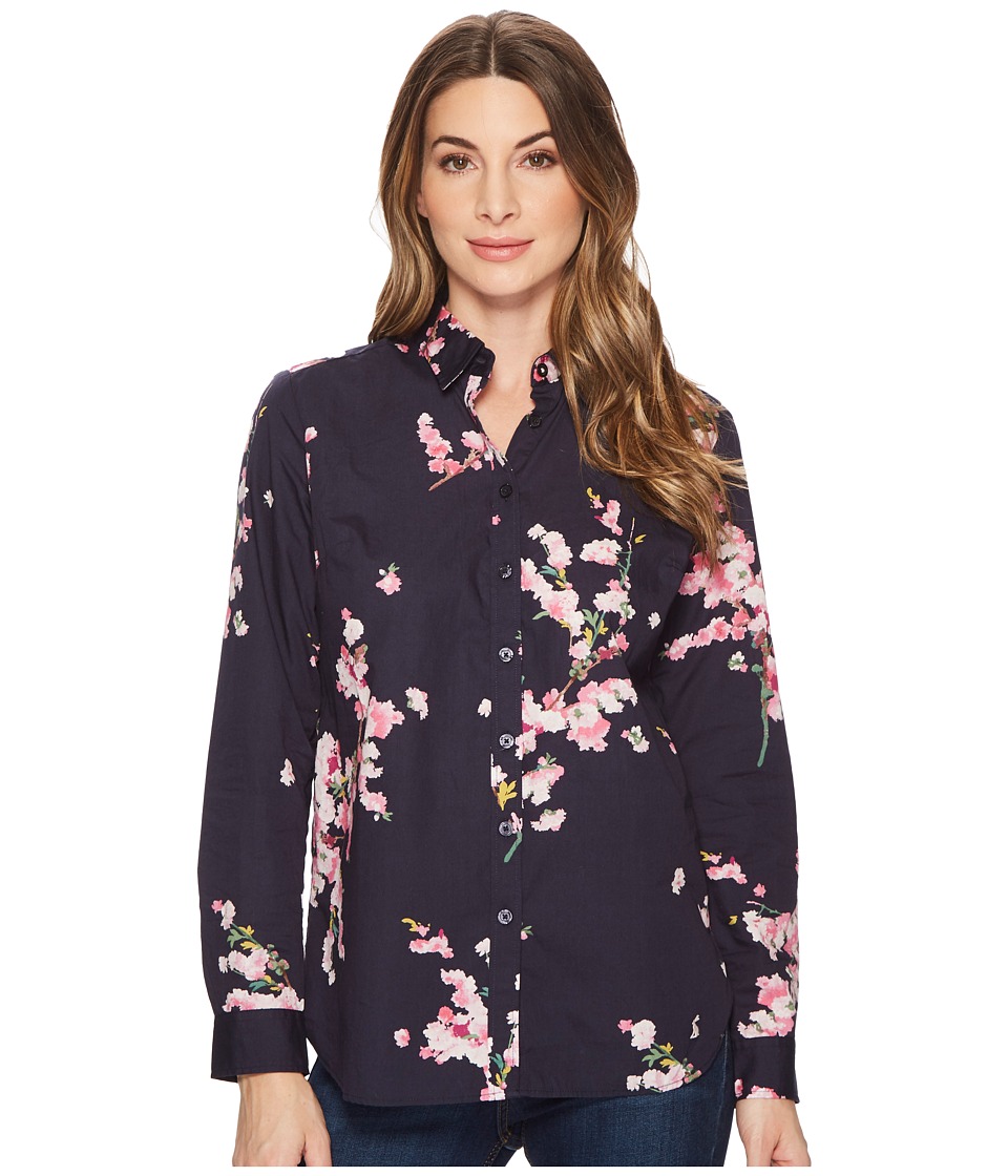 Joules Lucie Printed Classic Shirt (French Navy Blossom) Women