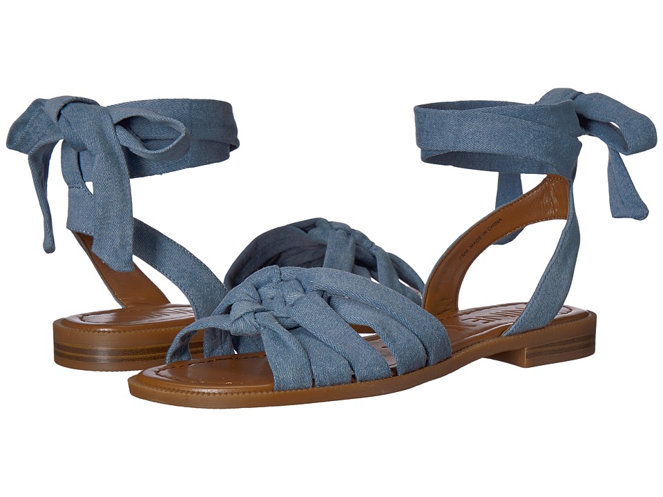 Nine West Xameera Wrap Sandal (Light Blue Denim) Women