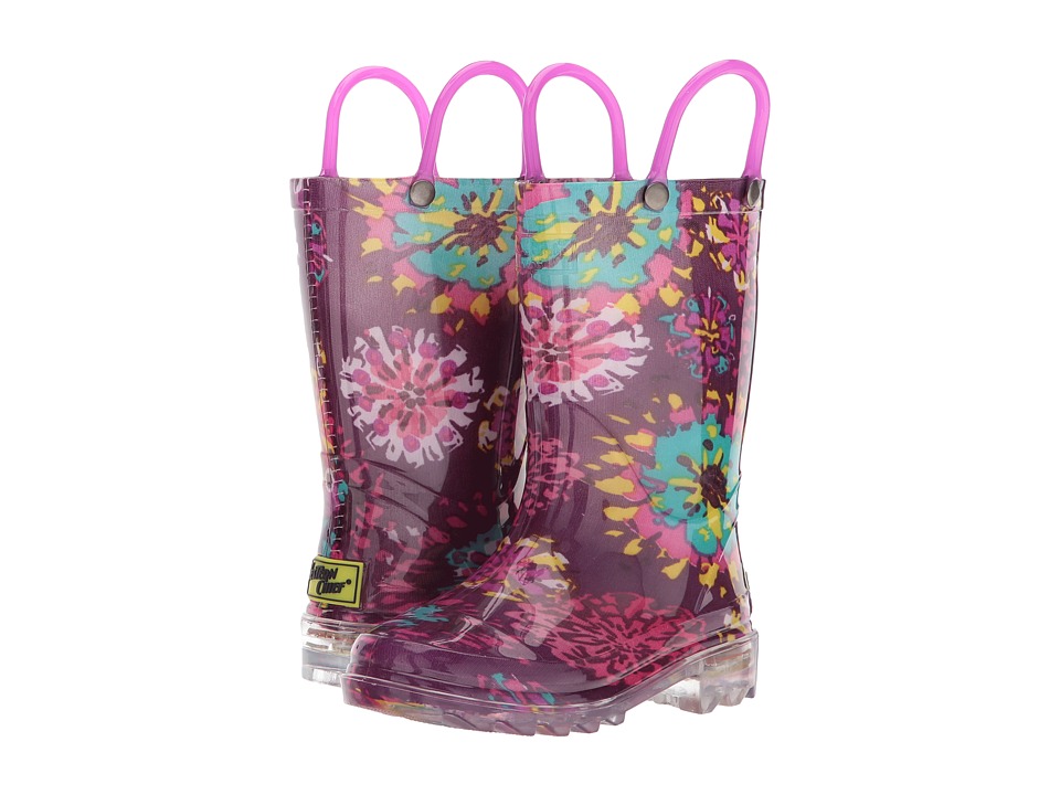 Western Chief Kids Abstract Bloom (Toddler/Little Kid) (Purple) Girls Shoes