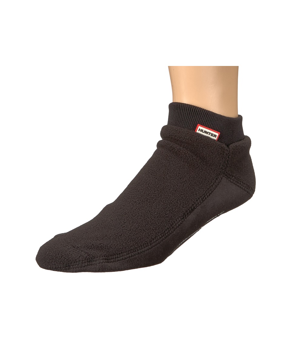 Hunter Original Ankle Boot Sock Fitted Fleece (Black) Knee High Socks Shoes